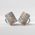 Baskılı Kupa Baskılı Çiçek Teması - 23