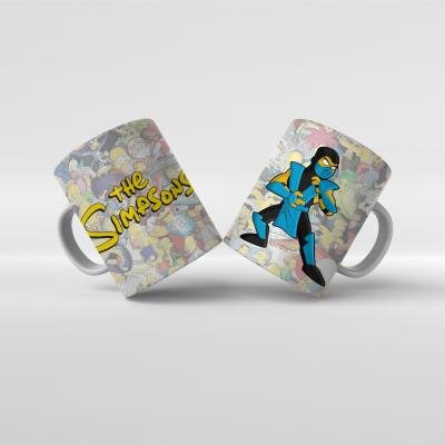 Baskılı Kupa Bardak The Simpsons Karakterleri - Y11