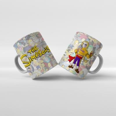 Baskılı Kupa Bardak The Simpsons Karakterleri - Y8