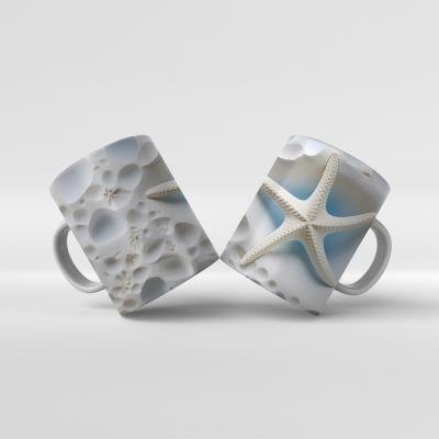 Baskılı Kupa Bardak Denizaltı Deniz Yıldızı - 35