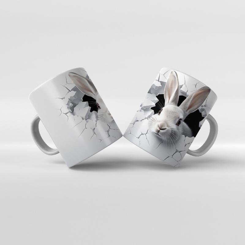 Baskılı Kupa Bardak Hayvan Temaları - 18