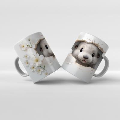 Baskılı Kupa Bardak Hayvan Temaları - 08