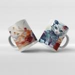 Baskılı Kupa Bardak Sevimli Kedi - 10