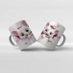 Baskılı Kupa Bardak Sevimli Kedi - 18