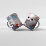 Baskılı Kupa Bardak Sevimli Kedi - 02