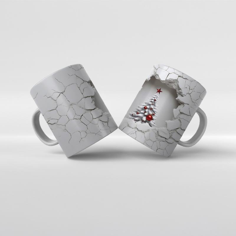 Baskılı Kupa Bardak Yeni Yıl Teması - 37