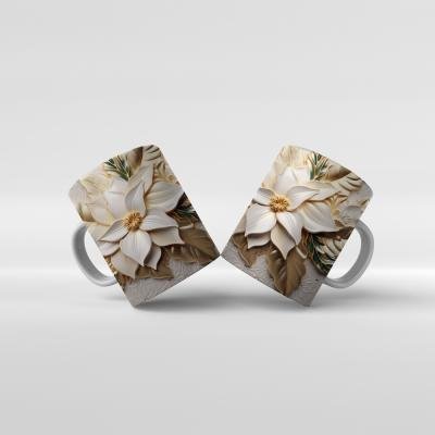 Baskılı Kupa Bardak Yeni Yıl Teması - 48